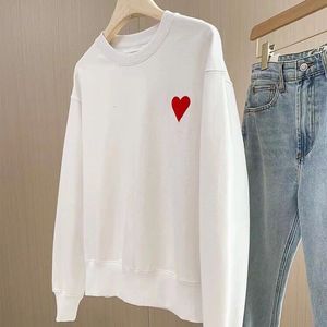 Miłośnicy kurtek damskich jesienne haft love pullover bluza swobodna luźna bluza męska męska szara top bluovers 230131