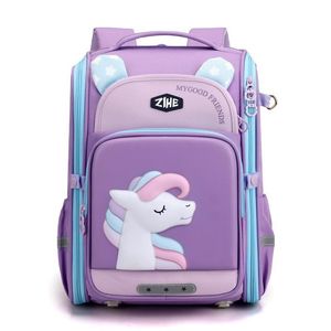 Bolsas escolares menina desenho animado impressão de mochilas primárias 1-6 bolsa escolar para crianças Satchel Mochila Escola à prova d'água