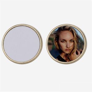 Pins Brooches Fashion Mens Diy Sublimation Blank Accessories Designer Brooch For Woman Round Gold Plated Badge Alloy Broochs Jewelr Dhyje