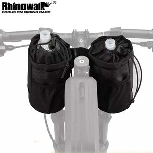 Panniers S Rhinowalk Bicycle Cycling Water Bottle Carrier Pouch MTB Bike Isolerad vattenkokare Väska Ridhandtag 1 st eller 2 st tillbehör 0201