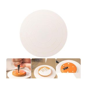 Baking Pastry Tools Cake Decorating Turntable Diy Rotary Table Mini Plastic Fondant Supplies Drop Delivery Home Garden Kitchen Din Dh5Nc