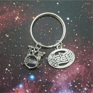 Nyckelringar Drum Nyckelring Musik Noterar Keyring Christmas Graduation