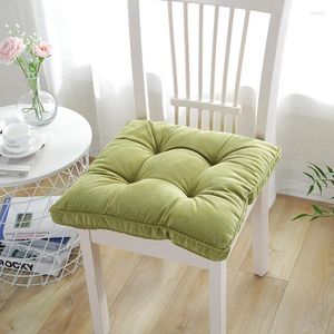 Pillow 45x45cm Chair Sitting Pad Ourdoor Corduroy Thickening Increase Winter Simple Fabric Dining Green