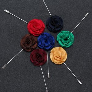 New Fashion Rose Flower Brooches for Men Men Collar Brooch Pins Wedding Brooches Bouquet Wholesale Price Nice Gift