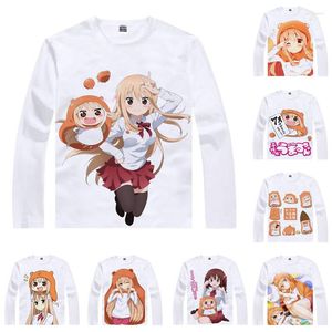 Herren T-Shirts Coolprint Anime Shirt Himouto! Umaru-chan T-Shirts Langarm Umaru Doma Nana Ebina Kirie Motoba Cosplay Kawaii