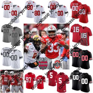 Maglia da football NCAA Ohio State Buckeyes CollegeTuimoloau Sawyer Fleming Johnson Jr Vincent Henderson McCord Smith-Njigba Brown Stroud