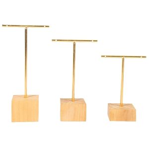 Jewelry Boxes 3Piece Fashion TBar Display Rack Stand Holder Earrings Hanging Organizer Set 230131