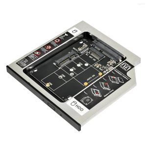 Computerkabel MSATA NGFF B/M-Key SSD zu Slimline SATA 13Pin Caddy Case für 9,5 mm Universal Laptop CD/DVD-ROM Optical Bay