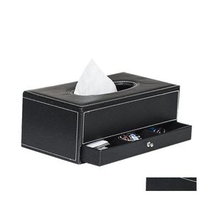 Tissue Boxes Napkins Manufacturer Desk Box Er Der Paper Towel Remote Control Holder Pu Home Office Drop Delivery Garden Kitchen Di Dhmhi
