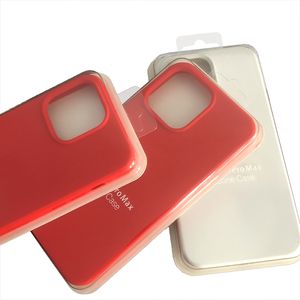 1pc/lot Cell Phone Cases For iPhone 14 13 12 Pro Max Silicone Case with Magnetic With Box