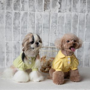 Hundkläder vårens höstvinterskjorta katt chihuahua kläder valpkläder Yorkies pomeranian shih tzu maltese bichon poodle s