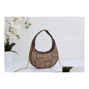 Borse a tracolla Opia Ascella Shoder G Half Moon Underarm Marmont Borsa di design di lusso Lettera Borse moda donna Borse a tracolla Cros Dhumg