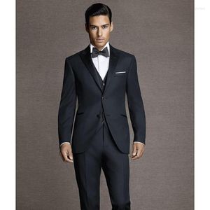 Męskie garnitury Gray Boy's Formal Corme Tuxedos for Men Cuit Suit Wedding (krawat kamizelki pant japoła) kostium Homme 2023