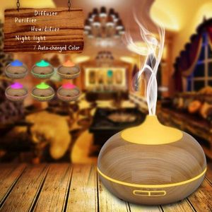 Ultrasonic Air Humidifier Aroma Essential Oil Diffuser Aromatherapy Mist Maker 7 Color light for Home Car Bedroom