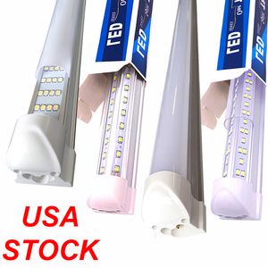 W kształcie litery V zintegrowane ciepłe białe biały kolor 4 stóp 5 stóp 6 stóp 8 stóp chłodnica lampy LED Light Light Side SMD2835 LED Light