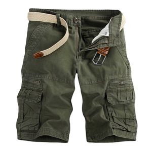 Herren-Shorts, lässig, reine Farbe, im Freien, Tasche, Strand, Arbeitshose, Cargo-Shorts, Hose, lockere Arbeitsshorts, Baggy-Hose, kurze Hosen, G230131