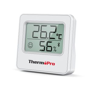 Hushållens termometrar ThermoPro TP357 Digital BluetoothConnected Phone App Wireless 80m Weather Station Thermometer Hygrometer For Home Indoor 230201