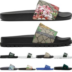 2023 Spring Summer Slippers For Womens Mens Designer House Outdoor Fashion Luxury Rubber Leather Slides Slipper Flat Gear Bottom Floral Striped pantoufle Sandals