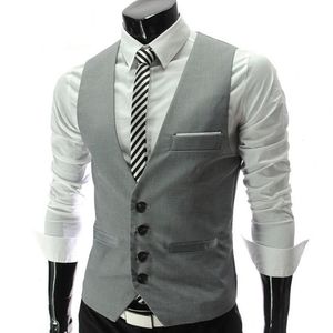 Coletes masculinos ternos de negócios casual cistascoat formal gilet de estilo de estilo de estilo slim 230131