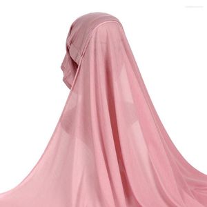 Bufandas turbanes jersey hijab instantáneos con gorras gruesas envoltura modal chales elásticas dama de alta calidad Foulards diadema musulmán 180 80 cm