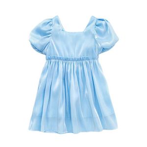 Dziewczyna Es New Girls Summer 2022 Kids Retro Princess Dress Sute Children Mash