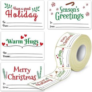 Christmas Decorations 300Pcs Merry Baking Adornment Seal Label Handmade Gift Packaged Sticker DIY Party Supplies Boxes Sealing Craft