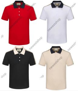 2023 Designer de ver￣o Mens camisas de p￳lo masculino letra de luxo Carta cl￡ssica impress￣o tshirts tira de lapela splicing impress￣o de camiseta Casual Poloshirt 3xl