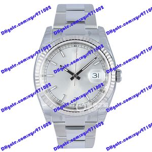 Wysokiej jakości zegarek 2813 Automatyczny zegarek mechaniczny 36 mm srebrna tarcza 116234 zegarek damski