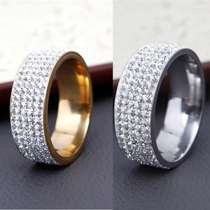 Обручальные кольца шириной 8 мм кольцо Eternity Band для женщин.