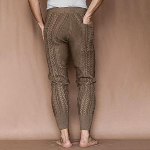 Calça masculina algemas com nervuras elegantes torcedores de torno