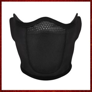 MZZ100 Vintermotorcykelmask Balaclava Half Face Cover Mask Windprop Tactical Ski Cycling Scarf Ear Warm Mask Face Shield