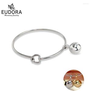 Bangle Eudora Harmony Ball Boll Bracelet Gravidez CHIME MEXCIAN Bola Aço inoxidável desejando jóias finas para Womenbangle Lars22