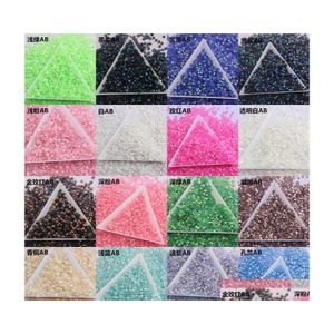 Strass 10000 Pz/borsa 4Mm Colore Gelatina Ab Resina Cristallo 14 Sezione Imitazione Austriaca Gioielli Per Unghie Bastone Trapano Decorazione Perline 10 Dhby8