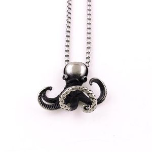 Pendant Necklaces Cute Design Animal Octopus Shape Necklace Attractive And Personality Charm Box Chain Stainless Steel Drop