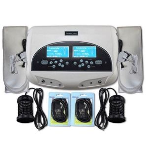 Health Gadgets Dual Foot Detox Ionic Spa Machine Wasserstoffreinigung für zwei Personen mit Ferninfrarot-Heizgürtel Ionen-Fußmassage Bein-Entspannung