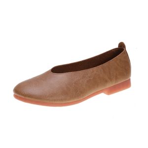 Kleid Schuhe Frühling und Herbst Mode Retro Oma Einfache Wilde Massage Wasserdichte Outdoor Low-Top Damen Single 230201