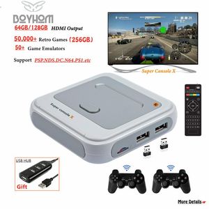 Boyhom Amlogic S905M WiFi HD wyjściowe Super Console x 50 emulatorów 50000 gier Retro Mini TV Player do gry PS1/N64/DC przenośna gra