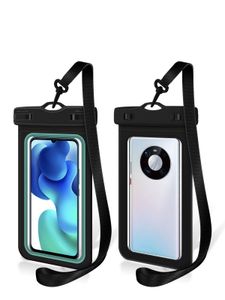 Utomhus PVC -mobiltelefon Vattent￤ta fodral Mobil Pouch Dykning Torrv￤ska Camping Beach Simning Smarttelefon Cover Plastic Clear Bag