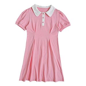 Ragazza es Ragazze Polo Colletto Estate Nuovi bambini Abito attillato per bambini Stile college Abbigliamento casual #7217