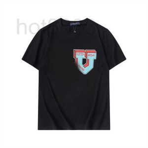 Męskie koszulki designerskie tee Nowe odporne na bawełniane oddychanie T-shirt Lapel Commercial Fashion Casual Print High-end Polo Short Sleeve W7KT