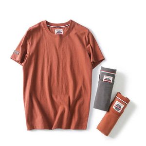 メンズTシャツ2022新しいメンズ半袖Tシャツ100％コットンソリッドカラーベーシックTシャツプラスサイズ高品質のプレーントップティー卸売セールY2302