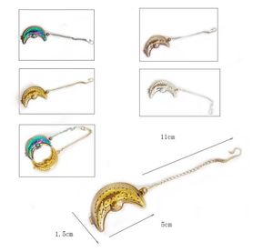 Infusore per tè a forma di luna Filtro per tè in acciaio inossidabile 304 Multifunzione Filtro per tè Strumento Palla per condimento SN5092