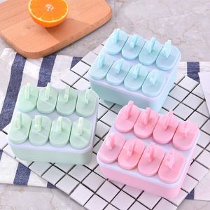 Baking Moulds 6/8 Cell Silicone Ice Cream Molds Popsicle Chocolate Cube Tray Food Safe Maker DIY Homemade Freezer Lolly Mould