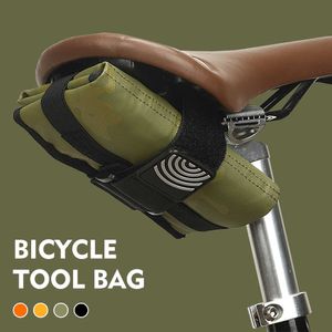 Panniers S Thinkrider Cykel svans baksäte fodral sadel påse ram främre burrito pack cykel verktygssats reparation väska 0201