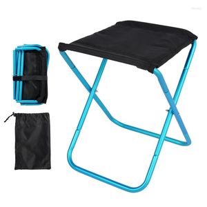 Camp Furniture 1Pc Portable Outdoor Folding Chair Ultralight Travel Hiking Fishing Camping Picnic Mini Collapsible Seat With Storage Bag