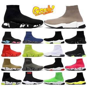 Sıradan Ayakkabı Tasarımcı Socks Speed ​​2.0 Platform Erkek Parlak Örgü Eğitmeni 1.0 Runner Sneaker Socker Socke Master Kabartmalı Spor ayakkabıları Kadınlar Hızlı Potez Paris