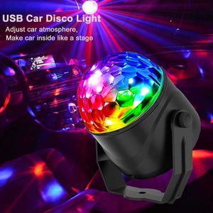 DJ Disco Light RGB Disco Ball Party LightsLED Projector Strobe Lamp Birthday Party Car Club Bar Karaoke Xmas Sound Activated