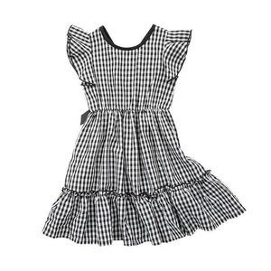 Mädchenmode Kinder Kariertes Kleid 2022 Sommer Neue Teen Mädchen Urlaubskleidung Niedliche Kinder Freizeitkleider Elegant #6790 0131