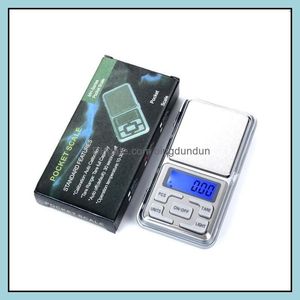 Ważące skale Mini elektroniczna cyfrowa biżuteria Diamentowa Ważenie Pocket Gram LCD Wyświetlacz 500 g/0,1g 200 g/0,01 g z detaliczną dro otjiw