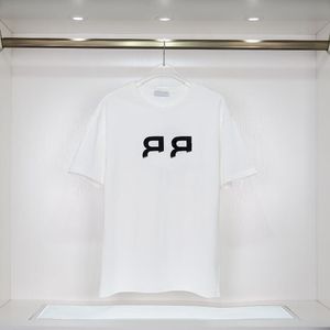 2023 Designer Summer Mens T-shirt maglietta maglietta Top Top Luxury Circle Stampa Lettera Nera Tshirt Black White Simple Casual Cotton S-3XL